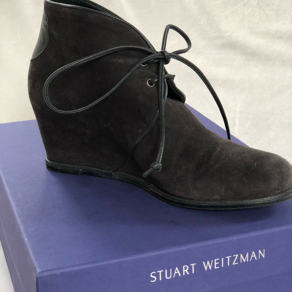 Stuart Weitzman Suede Booties Size 6 - image 1